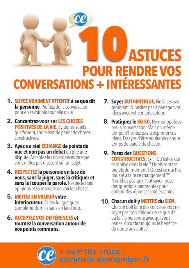 découvrez des astuces pratiques pour améliorer vos conversations, renforcer vos compétences en communication et établir des relations plus enrichissantes. apprenez à engager le dialogue avec aisance et à captiver votre interlocuteur.