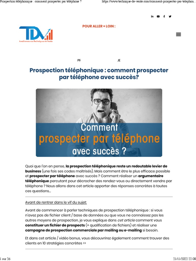 découvrez notre service de prospection téléphonique efficace qui maximise vos chances de conversion. optimisez vos campagnes avec des stratégies adaptées et un suivi personnalisé pour atteindre vos objectifs commerciaux.