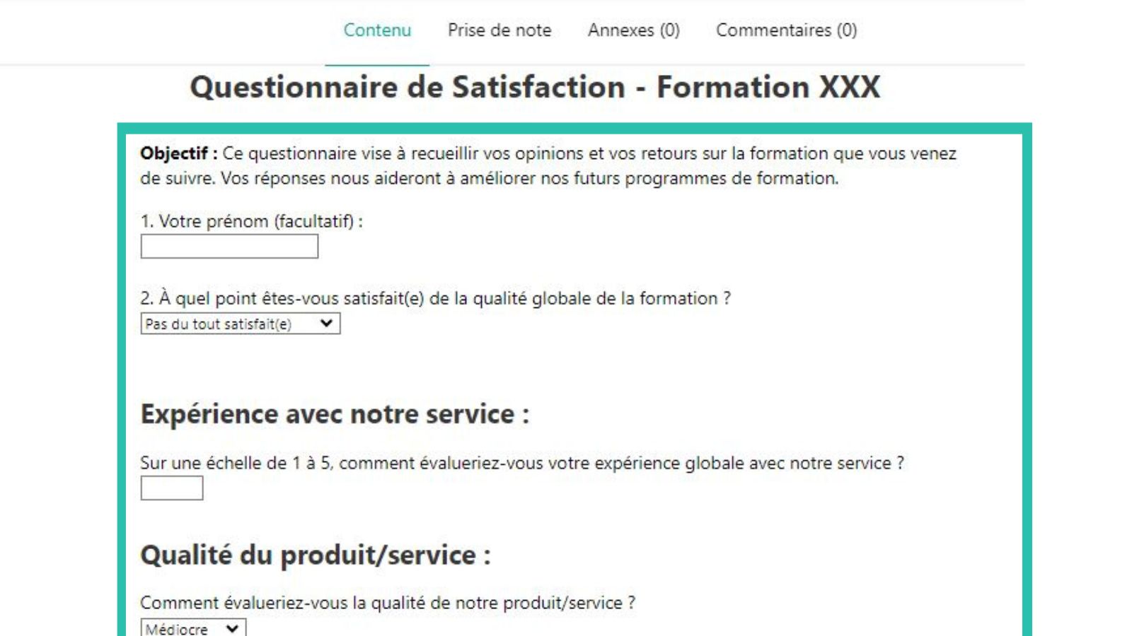 découvrez notre questionnaire de satisfaction conçu pour recueillir vos impressions et améliorer nos services. votre avis compte pour nous, participez dès maintenant et aidez-nous à mieux vous servir !