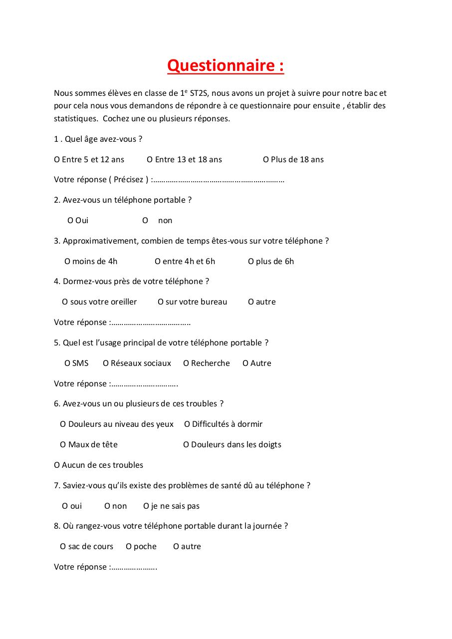 découvrez notre questionnaire sur la téléphonie pour évaluer vos besoins et préférences en matière de services téléphoniques. participez pour obtenir des conseils personnalisés et optimiser votre expérience de communication.