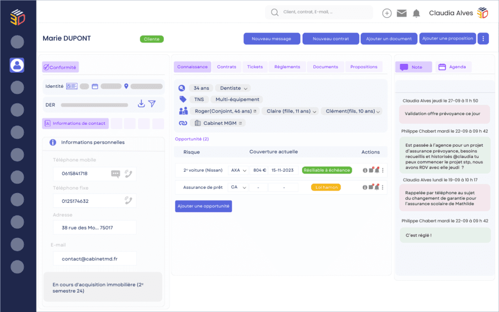 découvrez notre logiciel de courtier en assurance, conçu pour simplifier la gestion de vos polices d'assurance. optimisez votre activité avec des outils innovants, une interface conviviale et un support dédié pour vous aider à atteindre vos objectifs.