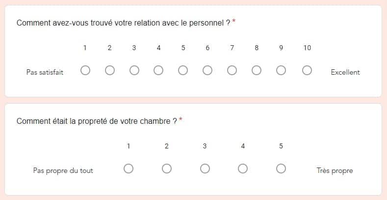 évaluez vos expériences et donnez votre avis grâce à notre questionnaire de satisfaction. votre feedback est essentiel pour améliorer nos services et vous offrir une expérience optimale. participez dès maintenant!