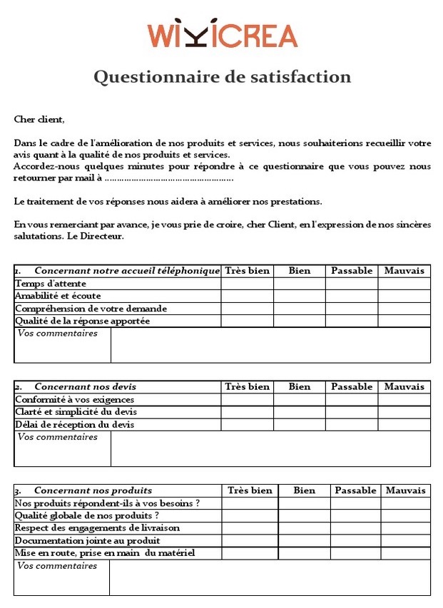 découvrez l'importance d'un questionnaire de satisfaction dans l'évaluation des services et produits. apprenez comment cet outil permet de recueillir des retours précieux, d'améliorer l'expérience client et de renforcer la fidélité. un indispensable pour toute entreprise souhaitant se démarquer.