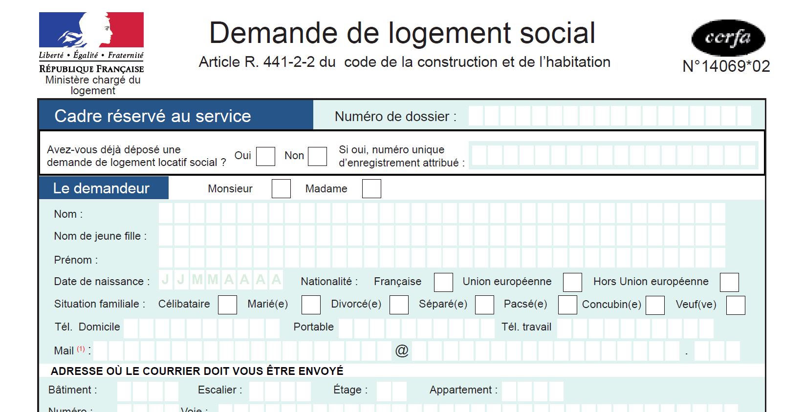 numero-logement Sélectionnez votre numéro de logement